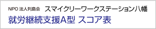 スマイクリーワークステーション八幡 就労継続支援A型 スコア表