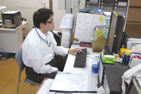 Aさんの仕事の様子